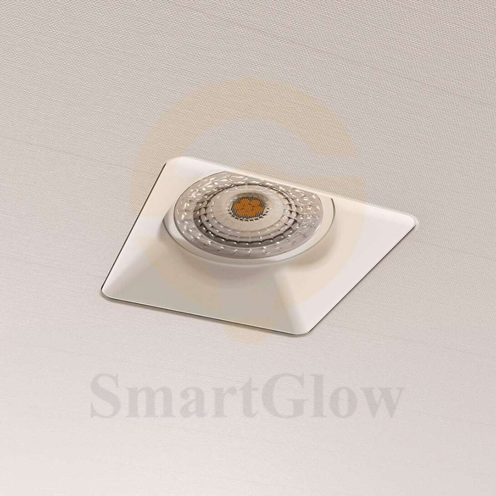 3-4 Inch Recessed LED Frameless square White Bathroom Spotlights Ceiling Lighting