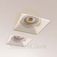 3-4 Inch Recessed LED Frameless square White Bathroom Spotlights Ceiling Lighting
