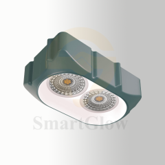 Frameless Anti-glare Round 4 Inch Led Double Spotlight Ceiling Recessed Lighting
