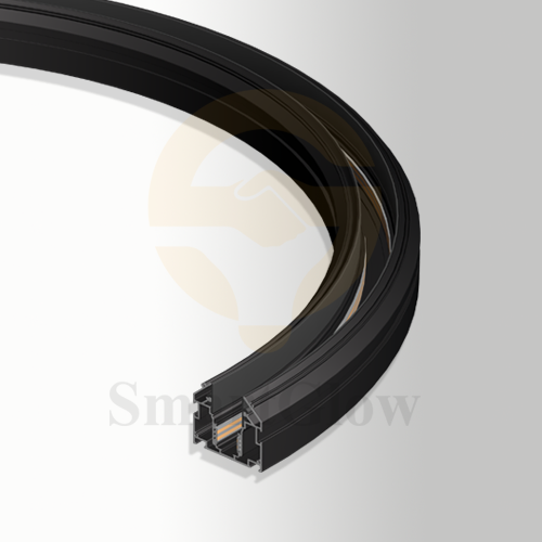 Illuminated 600mm 900mm Recessed Fabric Stretch Ceiling Radius Magnetic Track Lighting