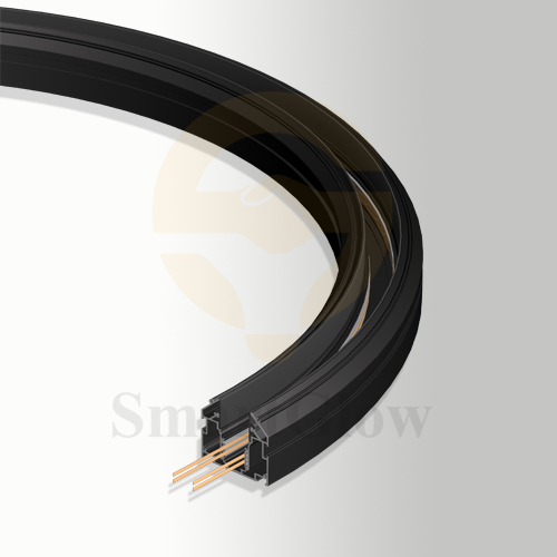 Illuminated 600mm 900mm Recessed Fabric Stretch Ceiling Radius Magnetic Track Lighting