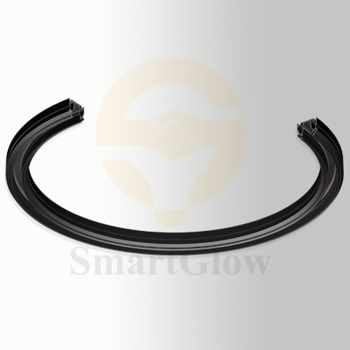 Illuminated 600mm 900mm Recessed Fabric Stretch Ceiling Radius Magnetic Track Lighting