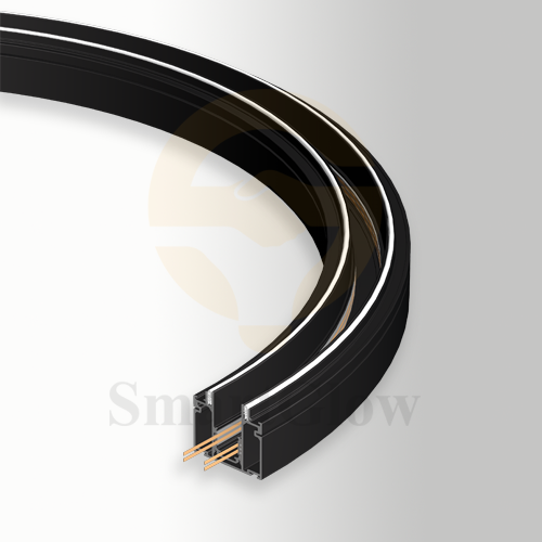 2400mm Recessed Soft PVC Stretch Tension Ceiling Radius LED Magnetic Track Rail