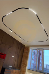 2400mm Recessed Soft PVC Stretch Tension Ceiling Radius LED Magnetic Track Rail