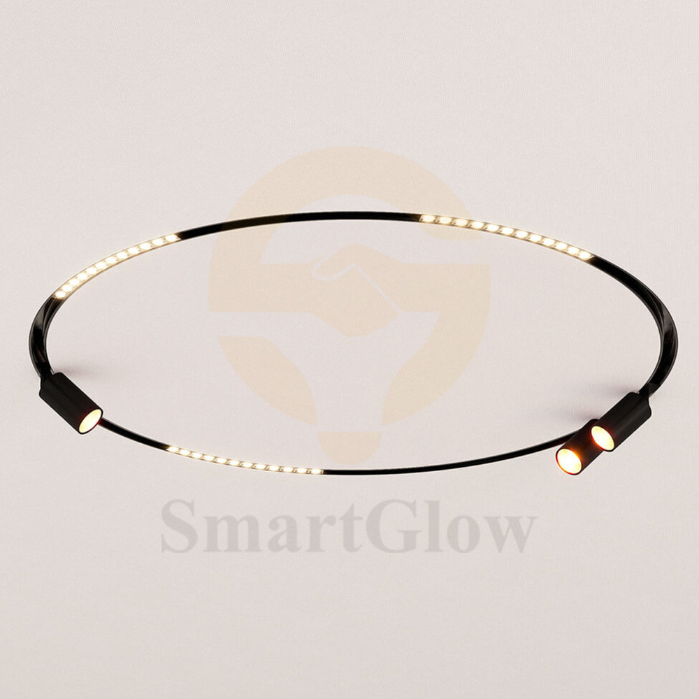 2400mm Recessed Soft PVC Stretch Tension Ceiling Radius LED Magnetic Track Rail