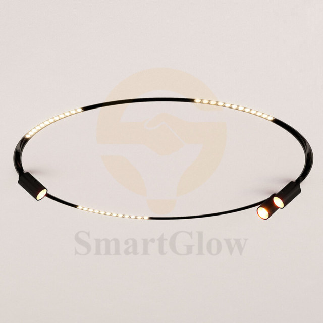 2400mm Recessed Soft PVC Stretch Tension Ceiling Radius LED Magnetic Track Rail