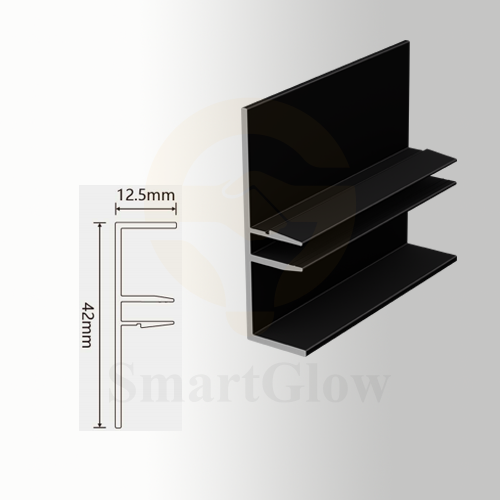 Stretch Fabric Acoustics Wall Track Aluminium System - 42mm