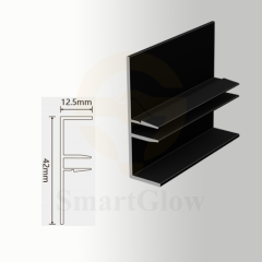 Stretch Fabric Acoustics Wall Track Aluminium System - 42mm