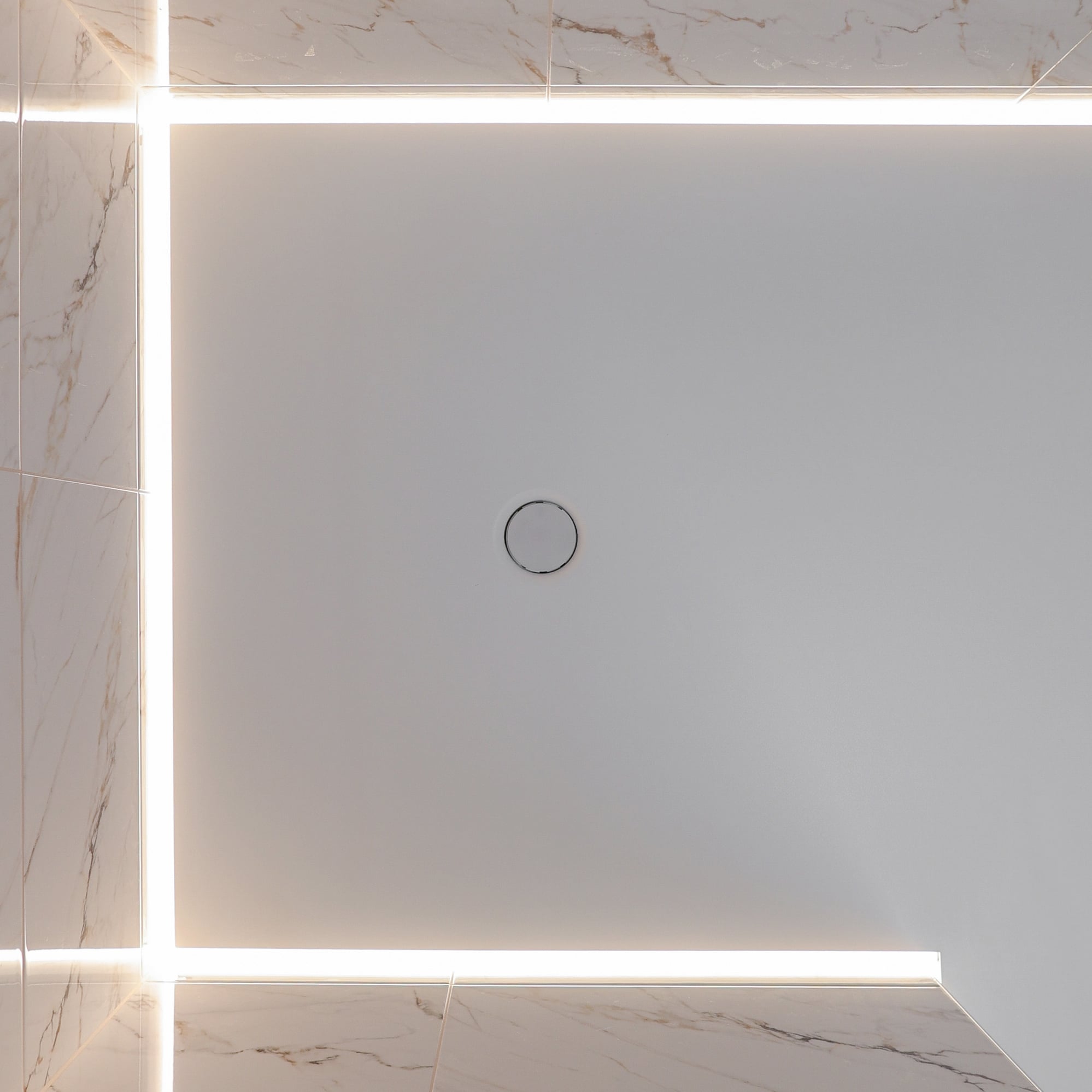 Stretch ceiling embedded lighting fixtures