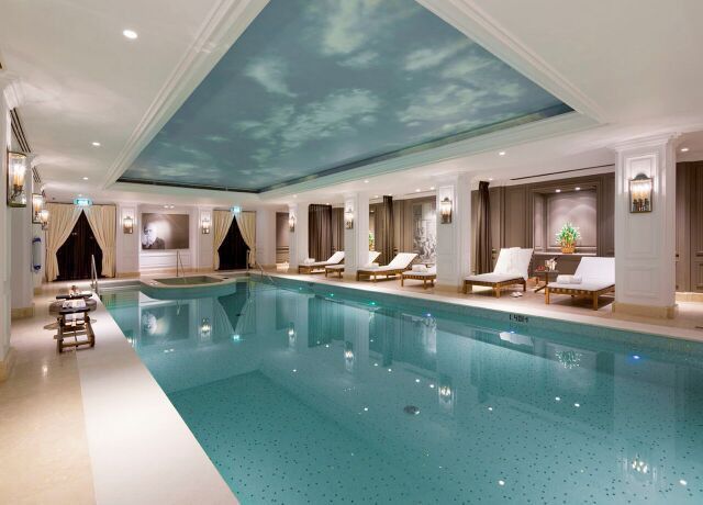 stretch ceiling swimming pool