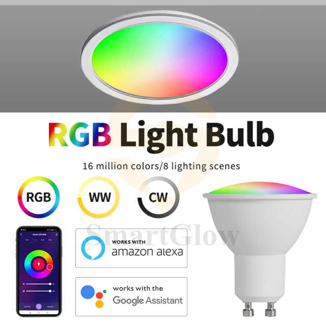【SG601】5W WiFi Smart dimmable LED RGB Round Light Bulb with Bluetooth Pairing - (Tuya/Smartlife)