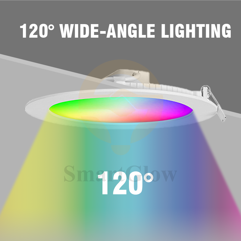 【SG604】10W Flat Led Can Lights Interior Smart Remote Control RGB Slim Led Downlight