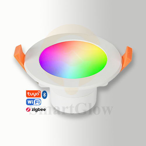 【SG602】4-inch Smart Dimmable RGBW Color-Changing LED Round recessed DownLights
