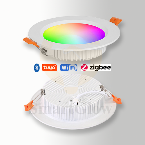 【SG603】4-inch Slim Smart RGBW Color Changing Round Led Recessed downlights