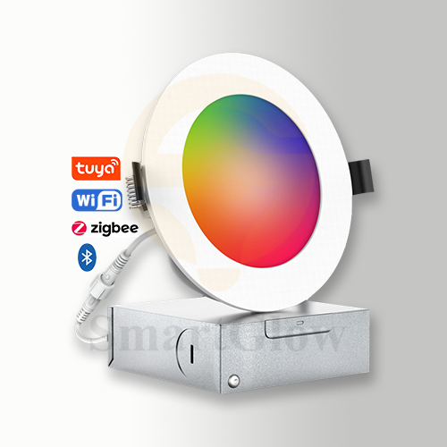 【SG604】10W Flat Led Can Lights Interior Smart Remote Control RGB Slim Led Downlight
