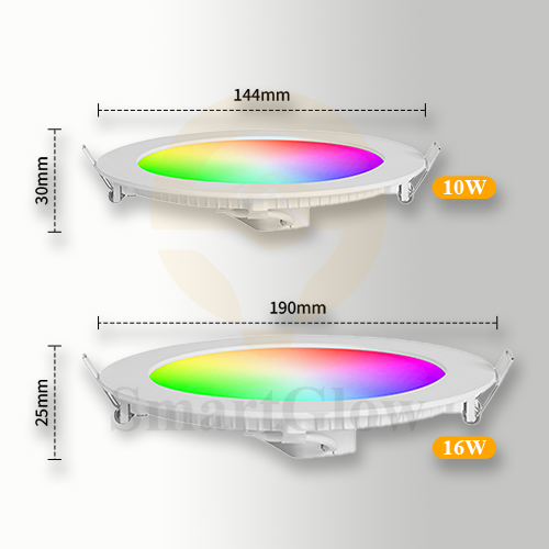【SG604】10W Flat Led Can Lights Interior Smart Remote Control RGB Slim Led Downlight