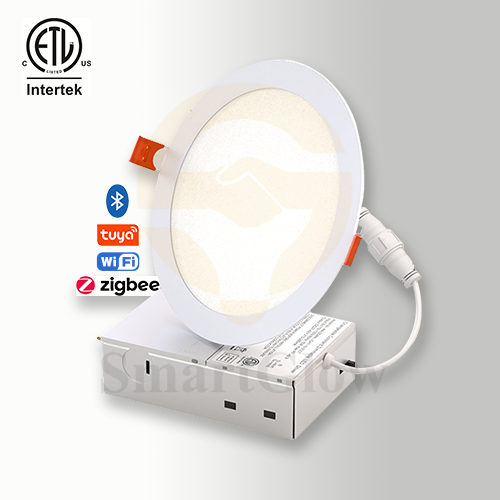 【SG605】﻿ 9W  RGB Led ip65 Ultra Slim Recessed Flat Downlight Smart Remote Control Pot Light in Ceiling