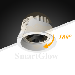 【SG801】Trimless sunken LED Osram Spotlights Commercial 180° Swivel Dimmable Ceiling spotlight