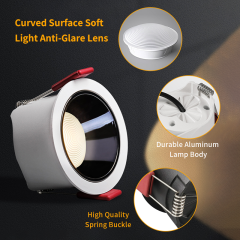 【SG805】ip65 Dimmable Downlight Recessed Light 10W Led Smart Anti Glare Commercial Downlights