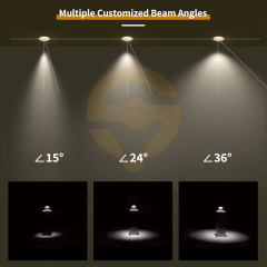 【SG813】4Led Can Black Recessed Square Spotlight Best Cob Trimless Concealed Shallow Spotlight