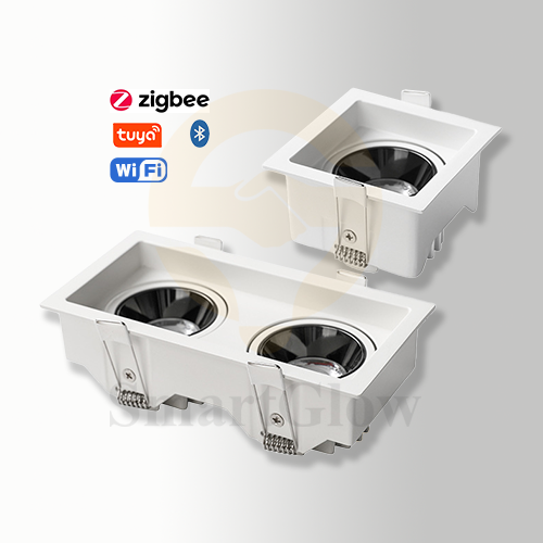【SG802】3-inch Adjustable Square Multiple Head Recessed Anti Glare LED Spot Lights