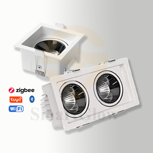 【SG802】3-inch Adjustable Square Multiple Head Recessed Anti Glare LED Spot Lights