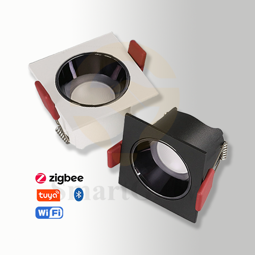 【SG806】3.5-inch Smart Integrated Square Multiple Head Recessed Canless Led Downlight With Trim