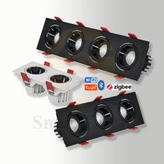 【SG807】Led Recessed Ceiling Spotlights Smart Dimmable Cob Adjustble ip65 Spotlight for Kitchen