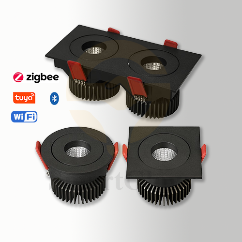【SG808】Low Voltage Led Cob Gimbal Recessed Lighting Shallow Depth Inset Ceiing Swivel Can Spotlights