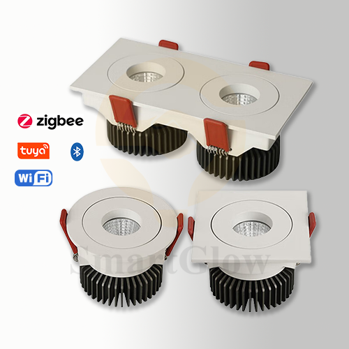 【SG808】Low Voltage Led Cob Gimbal Recessed Lighting Shallow Depth Inset Ceiing Swivel Can Spotlights