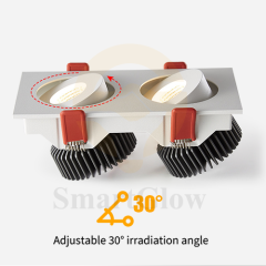 【SG808】Low Voltage Led Cob Gimbal Recessed Lighting Shallow Depth Inset Ceiing Swivel Can Spotlights