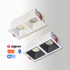 【SG810】Led Cob Pot Flush Lights Smart Dimmable Double Intrgral Ceiling Spotlight for Bathroom