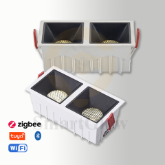 【SG810】Led Cob Pot Flush Lights Smart Dimmable Double Intrgral Ceiling Spotlight for Bathroom