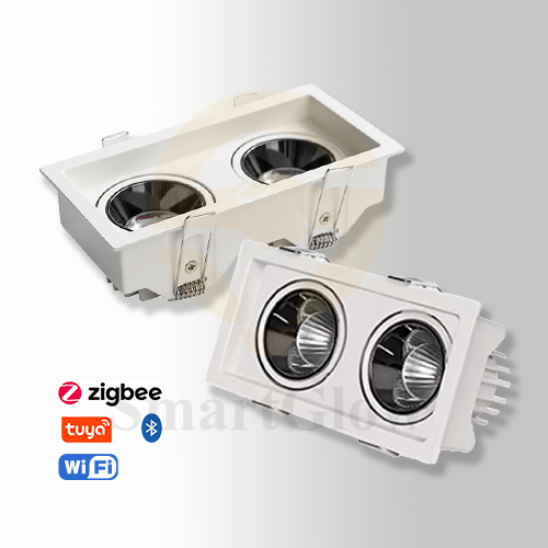 【SG802】3-inch Adjustable Square Multiple Head Recessed Anti Glare LED Spot Lights