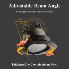 【SG820】Integral ip65 Fier Rated Led Downlight Anti Glare Commercial Zigbee Recessed Downlights