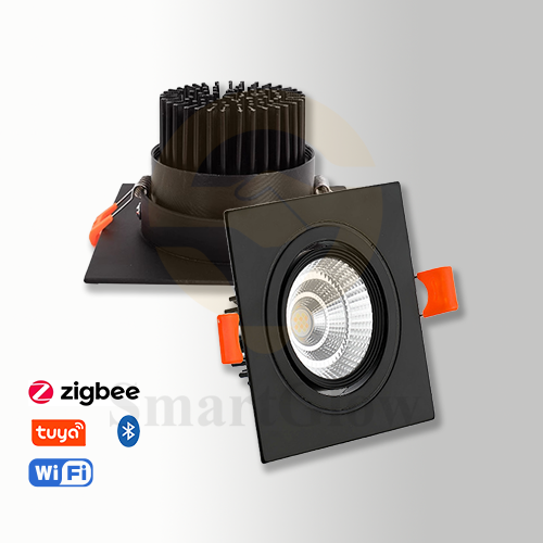 【SG822】3.5-inch Adjustable Square Recessed Ceiling Led Spotlight Multiple Head Lighting With Trim