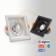 【SG824】5-inch Square Smart Dimmable Adjustable Swivel Recessed Spotlights With Trim