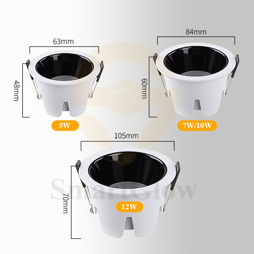 【SG829】Commerical 10W ip Rated Ceiling Downlights Integrated Smart Dimmable Led Downlight