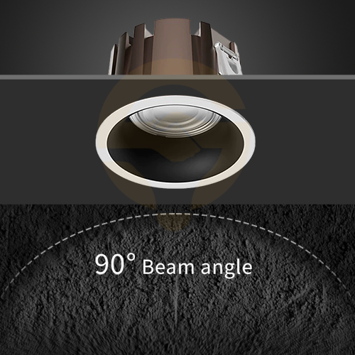【SG830】Buy 20W Brushed Gold Led Downlights Smart Wifi Zigbee dimmable recessed Down Light