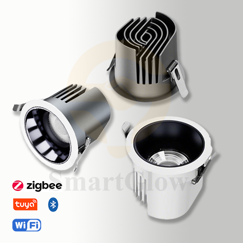 【SG831】Low Voltage Tiltable Matte Black Downlights 12V Recessed Ceiling ip65 Smart Downlight