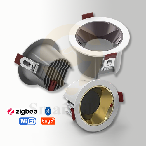 【SG832】60/80/100mm Designer Chrome Led Recessed Downlight Waterproof Smart Dimmable Led Downlight