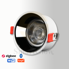【SG833】12W Cob Anti Glare Ceiling Recessed Downlight Smart Small Dimmable Integral Led Downlight