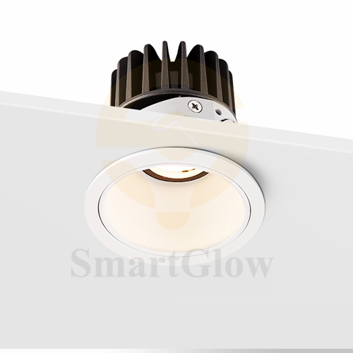【SG836】12W Led Cob Matte Black Downlight Integral Adjustable Tiltable Ceiling Downlighting