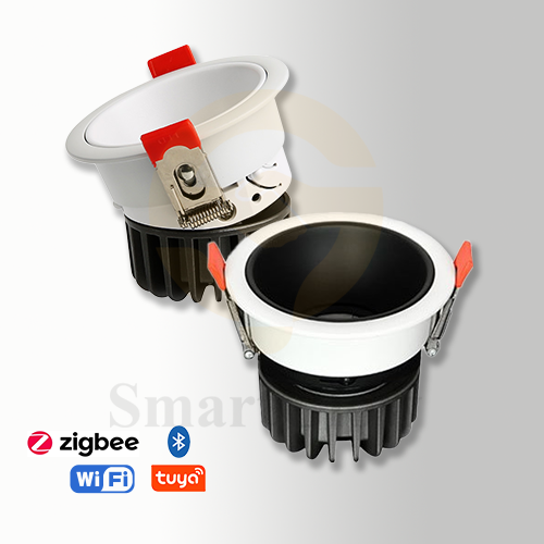 【SG836】12W Led Cob Matte Black Downlight Integral Adjustable Tiltable Ceiling Downlighting