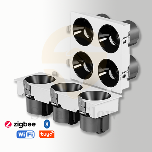 【SG839】Matte Black Led Cob Concealed Spotlight Waterproof Adjustable Ceiling Recessed Soptlight