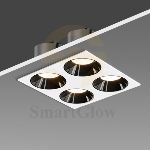 【SG839】Matte Black Led Cob Concealed Spotlight Waterproof Adjustable Ceiling Recessed Soptlight
