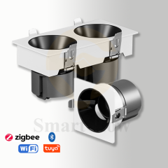 【SG839】Matte Black Led Cob Concealed Spotlight Waterproof Adjustable Ceiling Recessed Soptlight