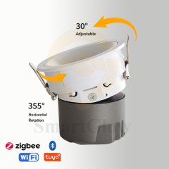 【SG840】Smart Sunken Led Cob Recessed Bathroom Spotlight 12V Adjustable Ceiling Spotlight