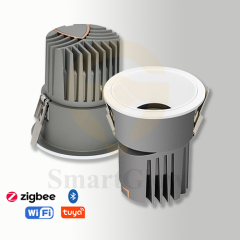 【SG841】White Bathroom Rrecessed Ceiling Smart Remote Dimmable Spotlight 12V Led Cob Spot light