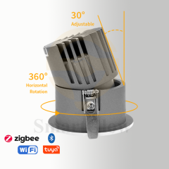 【SG841】White Bathroom Rrecessed Ceiling Smart Remote Dimmable Spotlight 12V Led Cob Spot light